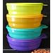 Tupperware Microwaveable Cereal Bowls Set of 4 in Rainbow Colors