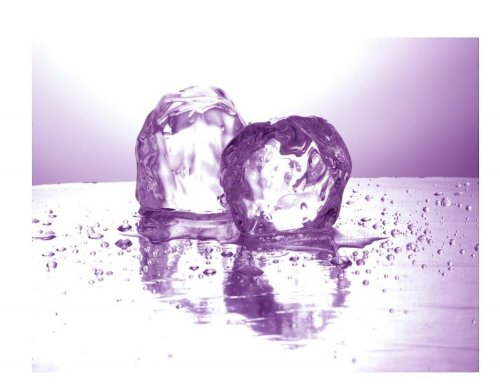 Bild Wandbild Glasbild EISWÜRFEL