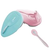 Momo Baby Travel Bowl and Spoon Set, Blue