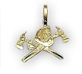  : 14K GOLD FIREMANS CHARM