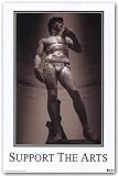 SUPPORT THE ARTS - STATUE OF DAVID POSTER