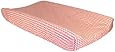 Trend Lab White Chevron Print Changing Pad Cover, Coral Pink