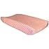 Trend Lab White Chevron Print Changing Pad Cover, Coral Pink