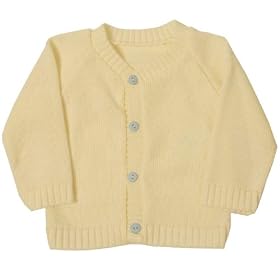 Pequilino Boys Cream Cardigan with Blue Buttons (Blue, 6 - 12 Months)