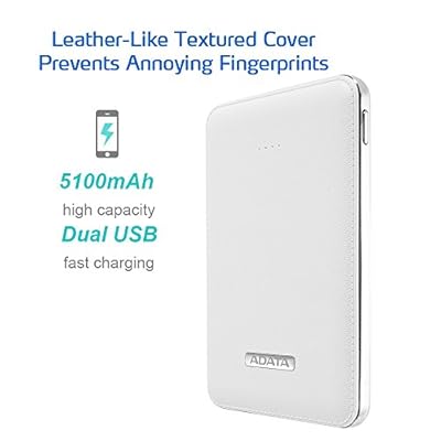 ADATA PV120 Power Bank is an Elegant Companion for Your Mobile Life(APV120-5100M-5V-CBK)