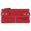 Maddox Checkbook Clutch Color: Red