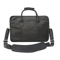 Piel Leather Simple Portfolio, Black, One Size
