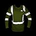 KwikSafety Class 3 High Vis Reflective Long Sleeve Moisture Wicking ANSI Safety Shirt - UV Protection, Contrasting Black Sides, FishBone Reflective Tape, & Left Chest Pocket, Yellow, Size Extra Large