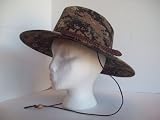 Green Digital Camo Western Bush Safari Aussie Outback Sun Hat S/MED
