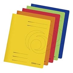 Herlitz 11037181 Schnellhefter A4 Karton gefaltet farbig sortiert intensiv 10er Packung�