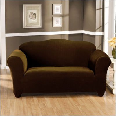 Stretch Velvet Loveseat Slipcover