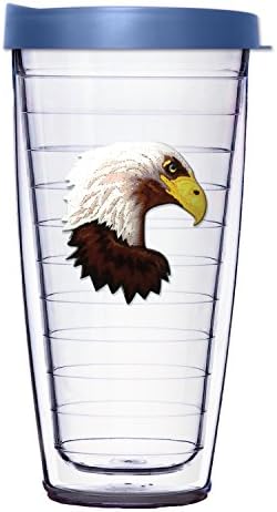 American Tumbler Double wall Cup with Lid, Bald Eagle Patch, 23 oz