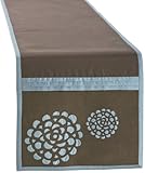 Lush Decor Sandra Runner, Blue/Chocolate