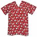 Georgia Bulldogs Scrub Style / Pajama Top (Red)