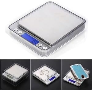 Mini Precision Digital Scale 2000g x 0.1g Jewelry Gold Silver Coin Gram Balance