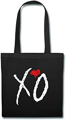 The Weeknd Official Issue Xo Logo Canvas Cotton Tote Bag Shoulder Bag Black