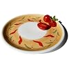 Caleca Chili Peppers 4-Piece Salad Plate Set