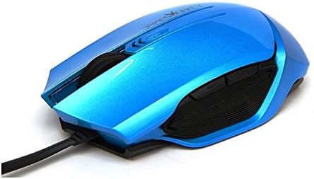 Computer Mouse,TGOGO James Donkey 112S Sports Version Adujstable 1000/1600/2000 DPI LED Breath Light 6400 FPS Wired Gaming Photoelectric Mouse & 6-Button for Pro Gamer with Power-off Memory Function (Blue)