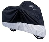 Nelson-Rigg Deluxe All Season Motorcycle Cover Black/Silver Extra Large XL