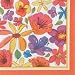 Unique Industries Beverage Napkins 16/Pkg Hot Flowers PRNTBNAP-24461, 6 Item(s)/Order