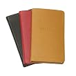 5 Inch Leather Bound Pocket Address Book, Genuine Calfskin Leather, 750 Entries
