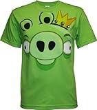 アングリーバード　ピッグ・フェイス　Ｔシャツ　ライムグリーン　アメリカ輸入品　ANGRY BIRDS PIG FACE GREEN