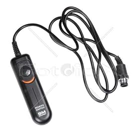 SMDV Remote Shutter Release Cable for Nikon D1, D1H, D1X, D2H, D2X, D2Hs, D2Xs, D3, D3X, D3s, D4, D200, D300, D300S, D700, D800, D800E, Fully compatible with Nikon MC-30