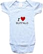 I LOVE BUFFALO - BUFFALO BABY - City Series - White, Blue or Pink Onesie / Baby T-shirt