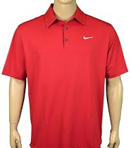 NIKE Men's Tiger Woods Collection Dri-FIT UV Mini Diamond Textured Golf Polo Shirt