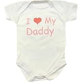 from Niccolas B I Love (Heart) My Daddy Baby Bodysuit Vest Newborn,0-3,3-6,6-9,9-12 mths Pink