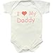 I Love (Heart) My Daddy Baby Bodysuit Vest Newborn,0-3,3-6,6-9,9-12 mths Pink