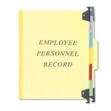 Pendaflex SER-2-YEL Pendaflex Hanging Personnel Folders, 1/3 Cut, Top Tab, Letter, Yellow, 10/Box