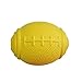 PlayfulSpirit Tricky Treat Rugby Ball: Dog Treat Dispenser - Awesome Anxiety Reliever and Boredom Breaker, Fun Fetch and Basic Puppy Training Toy (Small, Yellow)