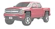EGR 791404R Rear Fender Flare - 2 Piece