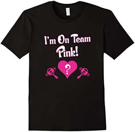 Men's Women's Gender Reveal - T Shirt Team Pink Shirt Large Black