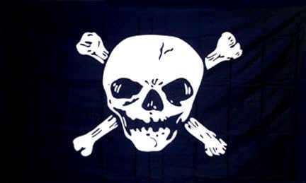 Freeshipping - 3x5ft Polyester Pirate Big Skull Flag #F1205