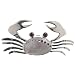 Stunning Sterling Silver Genuine Garnet + Shell Large Crab Pin - Artisan Handcrafted in Mexico