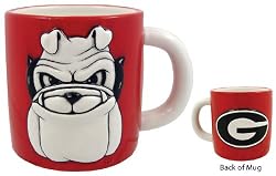 Georgia Embossed Mascot Logo Mug