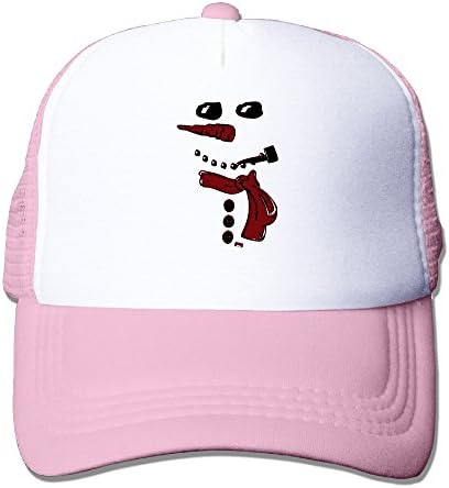 Holiday Winter Snowman Face Snow Graphic Print Summer Visor Snapbacks