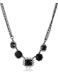Betsey Johnson "Iconic Jet Setters" Gem Necklace, 19"