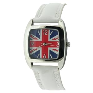 Montre Mixte avec le drapeau anglais