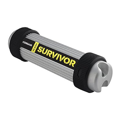 Corsair Flash Survivor CMFSV3B 64GB USB 3.0 Flash Drive (Aluminium/Black)