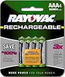Rayovac Rechargeable NiMH Batteries, AAA-size, 4-count Carded Pack (Pack of 2) Rayovac Rechargeable NiMH Batteries, AAA-size, 4-count Carded Pack (Pack of 2)