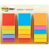 Post-it Super Sticky Notes, 3 in x 3 in, Assorted Colors, 15 Pads/Pack, 45 Sheets/Pad (654-15SSMULTI)