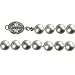 Gray 6.5-7mm Single Strand AS2R2 Cultured Pearl Bracelet w. 14k Gold Clasp 7" - Dahlia Classic Collection