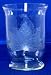 Individually Hand Etched Maple Leaf Small Clear Glass Candle Shade 5.5