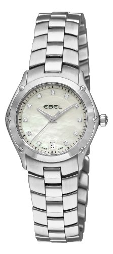 Ebel Womens 9953Q21/99450 Classic Sport Mother-Of-Pearl Diamond Dial Watch