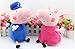 Peppa Pig Family Plush Doll Toys (Includes Peppa, Geroge, Grandpa, Grandma, Mom and Dad Stuffed Toys, Set of 6) By Restassured2