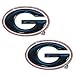 bulldog21 - Georgia Bulldogs Studded Earrings NCAA College Athletics Fan