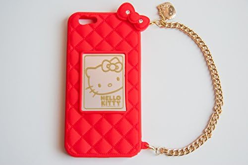 Trendyz Hello Kitty Iphone 6 PLUS 6S PLUS protector Slim Silicone Handbag Case Cover w/ Genuine Swarovski Crystals - Iphone 6 Plus (5.5) Red